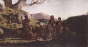 Robert Dowling Tasmanian Aborigines oil painting